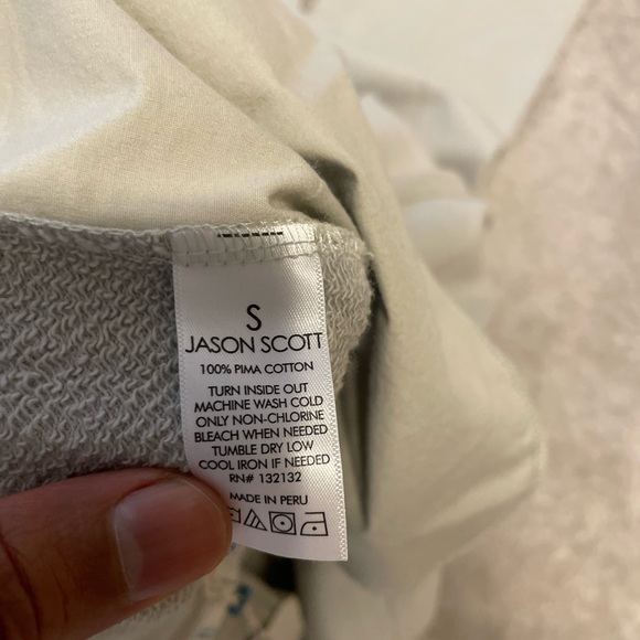 Jason Scott - Pima Cotton French Terry / Sydney Trousers Pants / size S / NWT - Picture 9 of 10